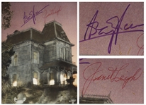 Anthony Perkins and Janet Leigh Signed 8 x 11 Photo of the Psycho House